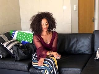 Ebony Housewife Sucking To Secure Job